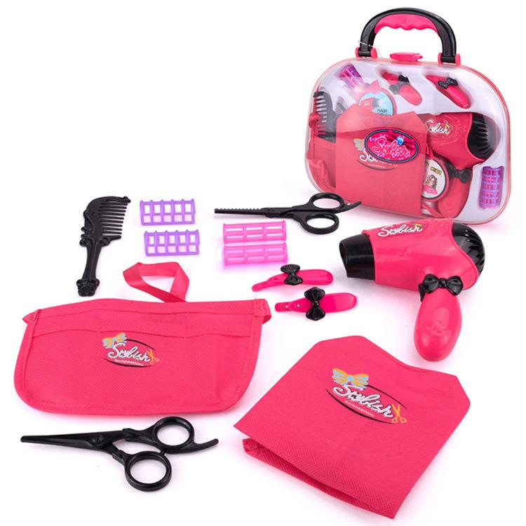 Children'S Simulation Hairdressing Play House Cosmetic Toys Hand Box Dresser Children'S Hairdresser