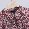 Spring 2025 Women's Casual Floral Print Long-Sleeve Dress