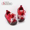 Spring 2026 Girls’ Soft Sole Walker Shoes - Non-Slip, Closed-Toe with Bow Detail