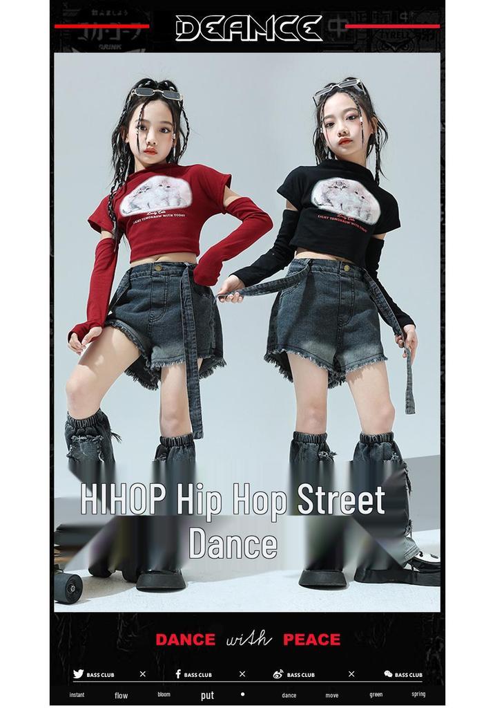 Girls' Trendy Hip Hop Jazz Dance Costumes - Sweet & Cool Street Performance Outfits