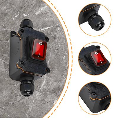 Inline-Kabelschalter, wasserdichte Netzkabel-Kippschalter, robuste Außengeräteschalter für die Außenbeleuchtung