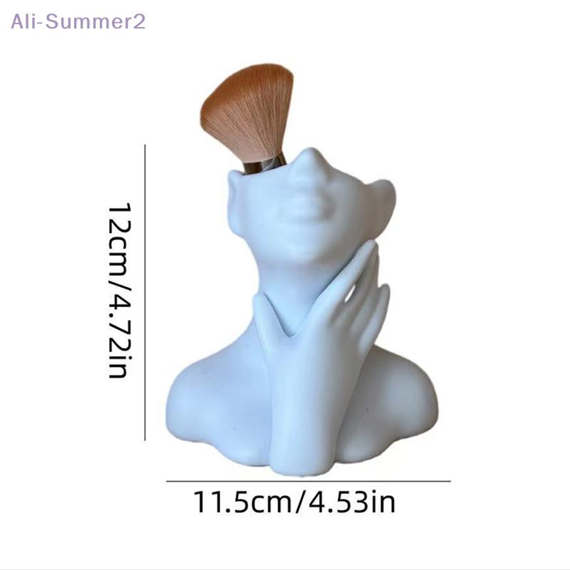 Creative Human Body Art Vase Makeup Brush And Pen Holder Multi-Functional Desk Organizer Statue Ornament Home Office Decor