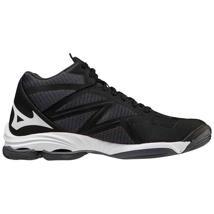 Mizuno Buty do siatkówki Wave Lightning Z7 Mid Buty unisex Czarne V1GA225001