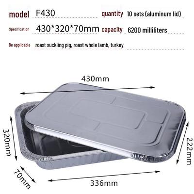 Rectangular Aluminum Foil Pans with Lids