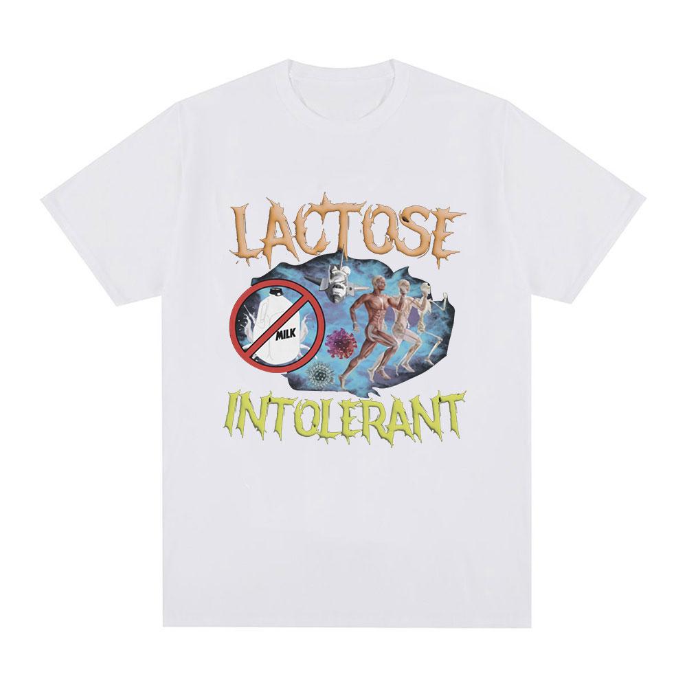 

Lactose Intolerant Meme Graphic Tshirt Men Clothes Fashion Hip Hop Vintage Short Sleeve Tshirts Cotton Tee Shirt Oversized S