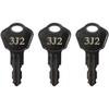 Sentry Safe Replacement Keys Model 1100-Codes 3A2 for Sentry Safe Key (Key 3J2)(3 Pcs)