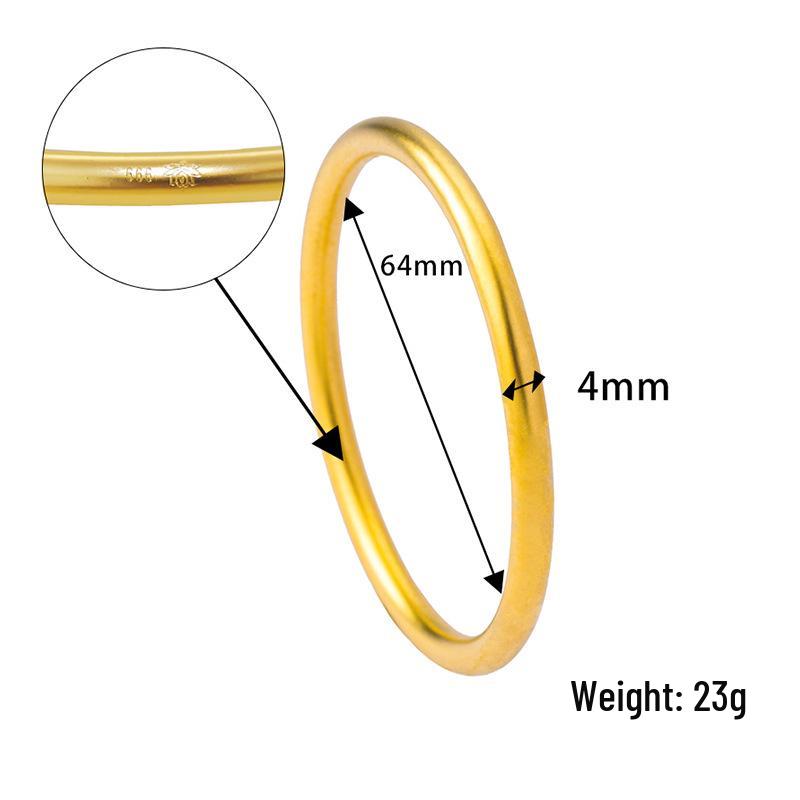 Vietnamese Heritage Sand Gold Bracelet - Engagement Bangle with Long-lasting Color