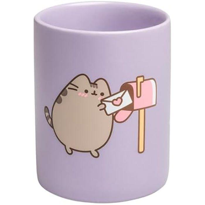 Pot à crayons - grupo erik - pusheen - céramique - 10,5 x 8,5 cm - kawaii