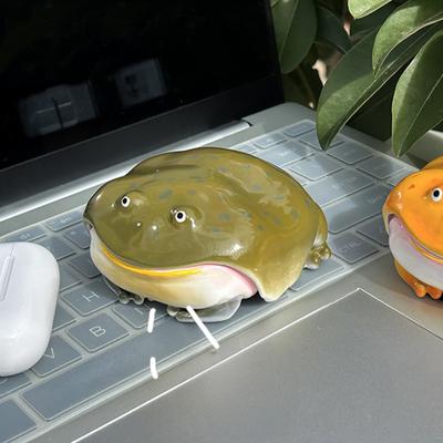 נרתיק אוזניות צפרדע מכוערת עבור AirPods Pro/Pro 2/Pro 3/4 כיסוי נרתיק טעינה לאוזניות אלחוטיות תואמות Bluetooth כיסוי מגן שקוף לאוזניות