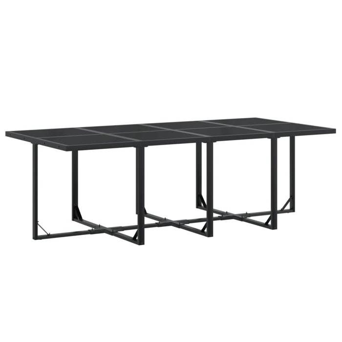 VidaXL Ensemble à manger de jardin 13 pcs noir textilène, ensemble à manger d'extérieur, meuble à manger de jardin 3295130