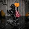 Einzigartige Gothic-Stil Kunst Halloween Kopfloser Reiter Statue, Vintage Bronze Textur Harz Dekor Figur, Stabile Basis Horror Skulptur für Zuhause