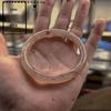 Elegant Chinese Style Jingle Bracelet: Ice-Transparent, Non-Fading Round Bangle Collection