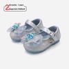 Spring 2026 Korean Style Baby Crystal Bowknot Soft Sole Flats