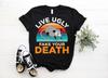 Live Ugly Fake Your Death Funny Vintage Opossum Outfit Gift T-Shirt, Funny Opossum Lovers Costume, Cute Lover Possum Animal Birthday Present