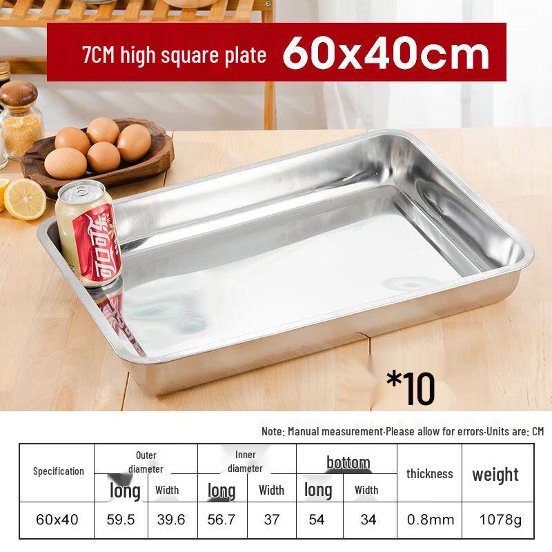 Rectangular Stainless Steel Tray