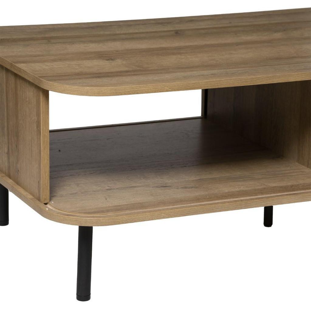 Colva COFFEE TABLE BOHO STYLE with Storage, Brown
