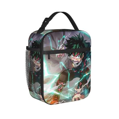 MHA Insulated Lunch Bag Cooler Bag Reusable,Meal Container Anime High Capacity Tote Lunch Box Girl Boy Beach Travel