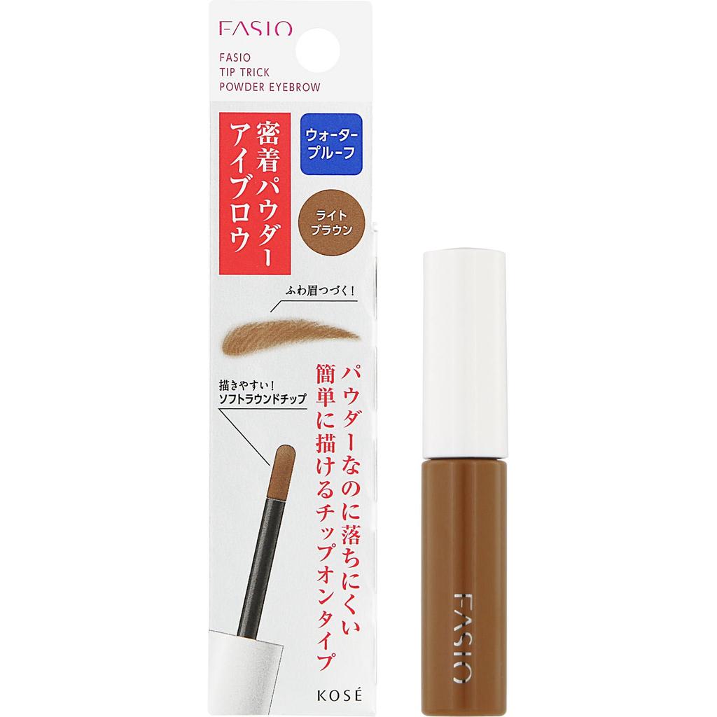 FASIO Tip Trick Powder Light Brown Eyebrow, (BR301), 1.5g