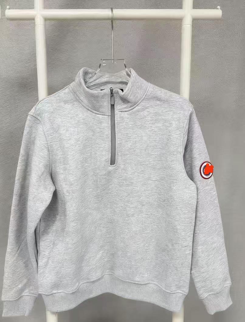 

Унисекс флисовый пуловер с полумолнией, однотонный, с нашивкой, для осени/зимы Large серебряный серый