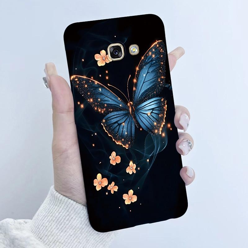 For Samsung Galaxy A5 2016 A7 2017 Phone Case Flower Girls Design Soft Silicone TPU Back Housing for SM-A510F A520F A720F Covers