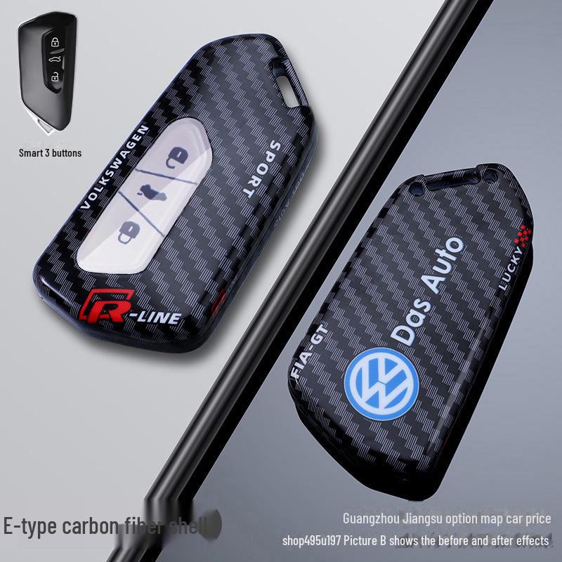 Volkswagen Lingdu L Nyckelskydd för Golf 8, Ang id3, id4, id6 - X Spänne design för kvinnliga förare.