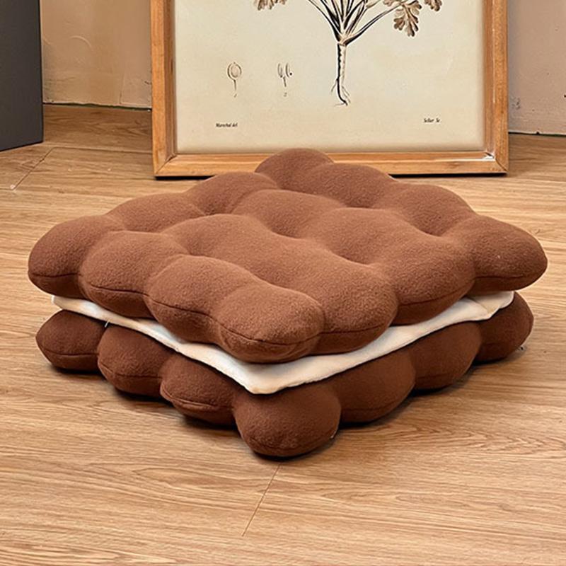 Creative Simulation Sandwich Cookie Plush Pillow Soft Comfortable Thick Seat Cushion Sofa Throw Pillow Living Room Home Decor