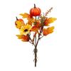 12pcs Fall Floral Picks 7 5 9 5 Inch Pumpkin Picks Maple Leaf Stems Artificial Fall Flower for Halloween Thanksgiving DIY Table Centerpiece Home Decor