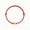 Pure Gold 999 Zodiac Red String Bracelet with Luck Beads for Baby's Full Moon or New Year