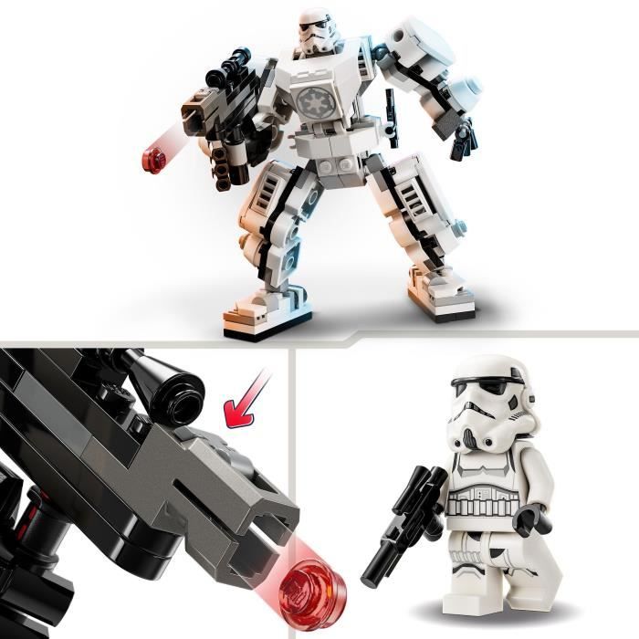 Lego® star wars 75370 le robot stormtrooper, jouet pour enfants, figurine à construire avec minifigurine