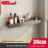 Gun Gray Aluminum Bathroom Shelving Unit For Shower And Toilet Storage