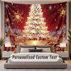 Natal (211) Tema Tapeçaria Personalizada Nome Personalizado Texto Pendurado na Parede Tapeçaria Decoração de Fundo para Casa