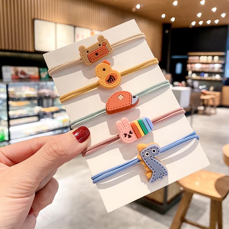 Little Girl's Hair Accessory - Hair Elastic Band, Small Hair String, Hair Decoration, Hair Tie, Cute Soft Rubber Cartoon Hair Ring