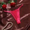 Low Waist Sheer Satin Bow Thong G Strings Romantic T Panties T-Back Brocade Briefs Women  Home