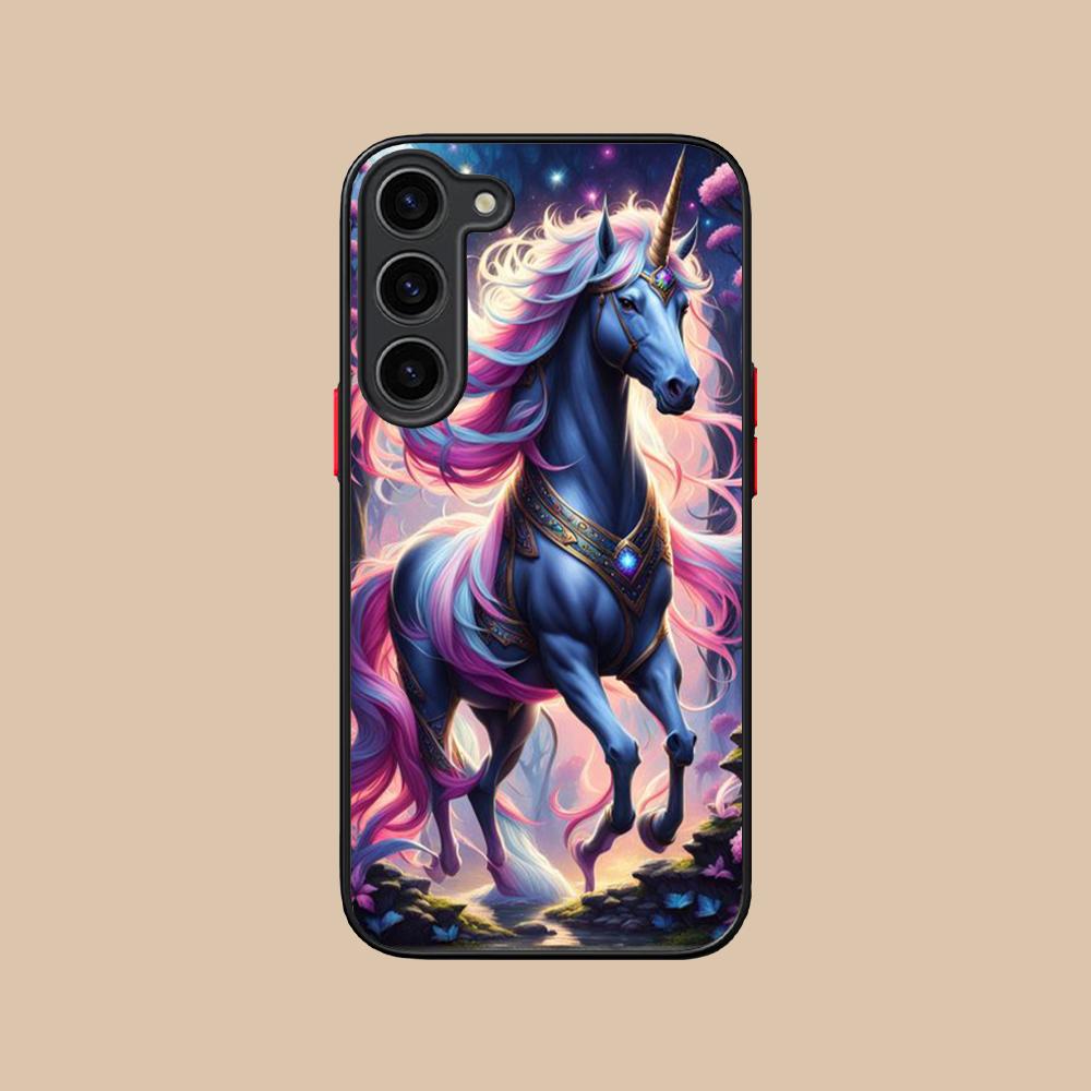 Fantasy Unicorn Mobile Phone Case for Samsung Galaxy S25 S24 S23 S22 S21 Plus FE Ultra Colorful Silicone Cover Cellphones Luxury