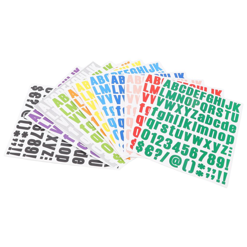 12 ks nažehlovacích písmen 12 barev Odolnost proti oděru Nálepka pro přenos tepla Nažehlovací nálepka