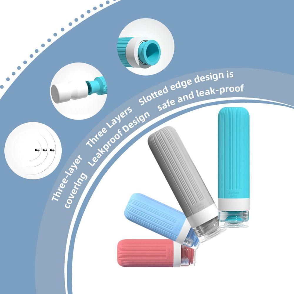 Leak-Proof Squeeze Liquid Bottle Kit Soft Cosmetic Container Toiletry Organizer Shampoo Container