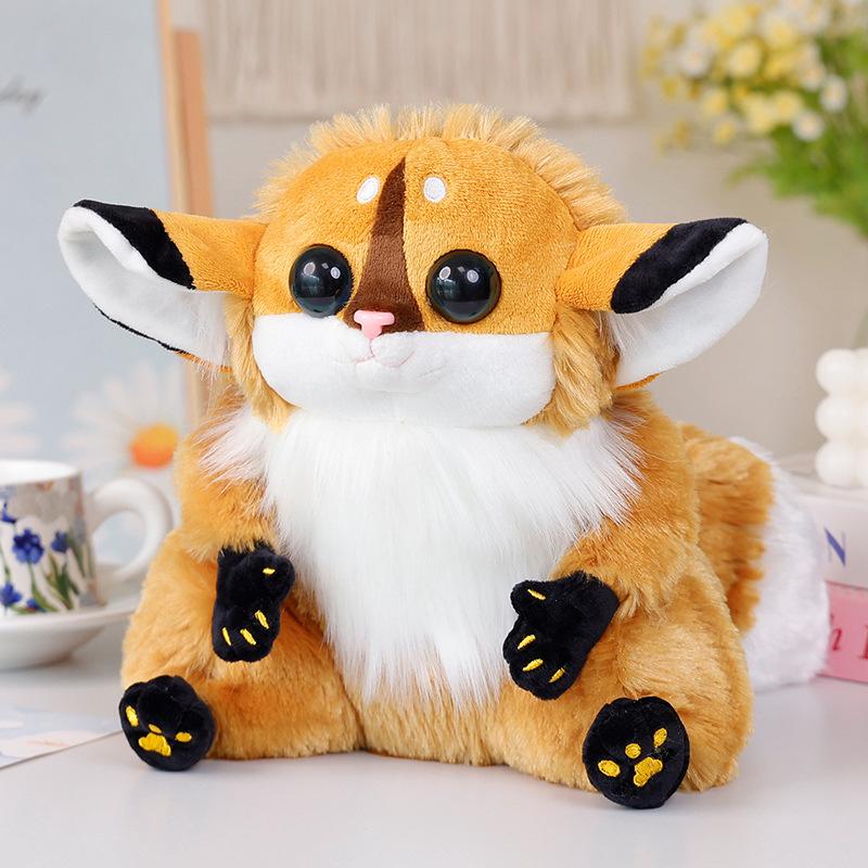 New Simulated Monkey Fox Doll Plush Toy Zoo Souvenir Plush Soothing Children Gift