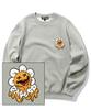 TRIPSHION Melting Daisy Logo Crewneck - Gray