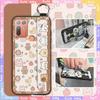 Soft case Ring Phone Case For HTC Desire 20 Plus/D20+ Anti-knock Kickstand Lanyard Anti-dust Silicone Protective Durable