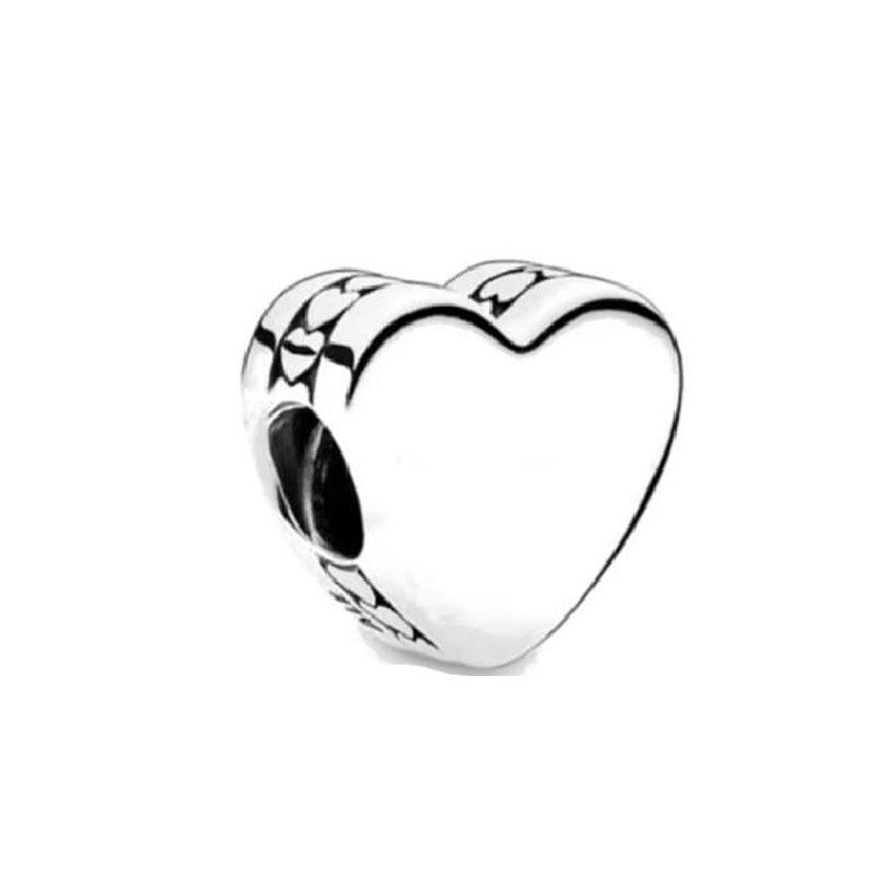 Original 925 Silver Auntie Niece Husband Heart Charm Bead Fit Bracelet Women DIY Jewelry Gift