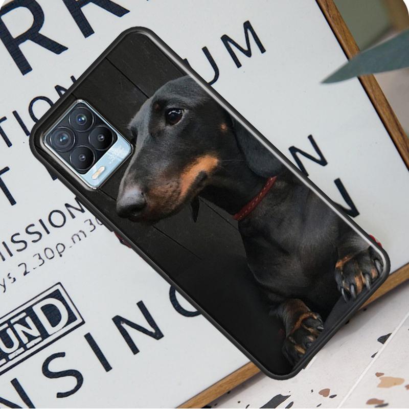 Dackel Hund Hülle für Realme C21 C11 C15 GT Neo2 Master 8 Pro 8i OnePlus 9 Pro 8T 9R Nord2 Coque Cover