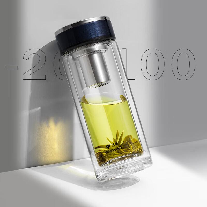 WANXIANG V33RL Double-Layer Glass Tea Infuser Bottle