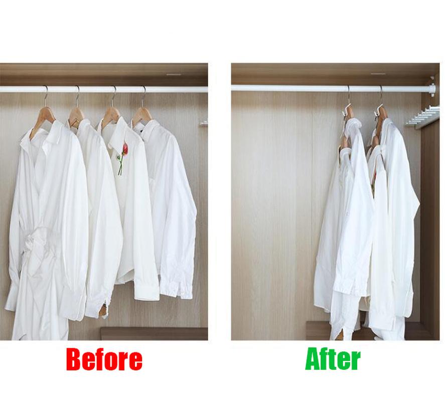 30/60pcs Clothes Hangers Connector Hooks Cascading Hooks Bedroom Closets Space Saving Connection Hooks Clothes Organizer Hangers