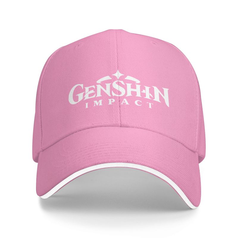 Fashion Genshin Impact Logo Baseball Cap Adult Unisex Anime Game Adjustable Dad Hat for Unisex Women Outdoor