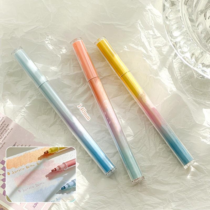 3pcs/Set Star Glitter Highlighters for Student Shiny Scrapbook Marker Pens DIY Decor Journal Highlight Markers Pen Stationery
