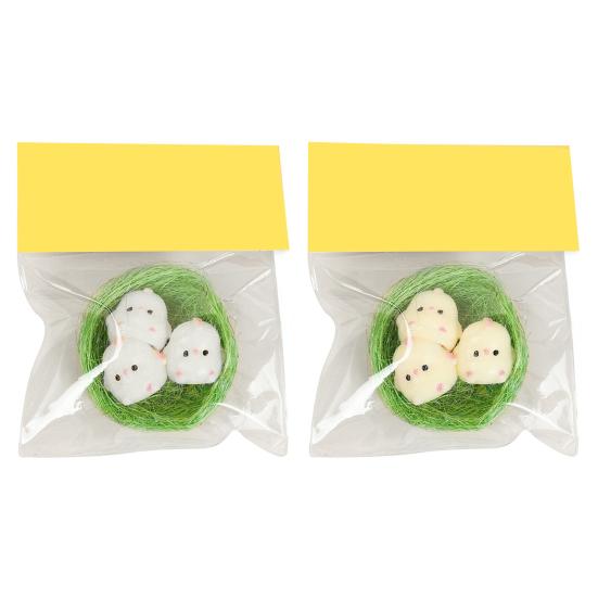 Stress Relief Nest Chick Toy Slow Rising Simulation Chicken Fidget Toy Decompression Three Chicken Squeeze Sensory Toy