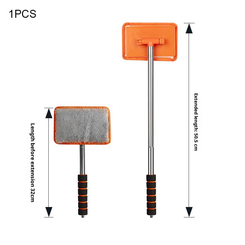 Telescopic Automobile Windshield Water Scraper Wiper Auto Cleaning Tool with Window Cleaning Brush And Cloth for Glass Surface
