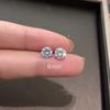 Super Flash Diamond Small Stud Earrings 3-6mm Men's and Women's Zircon Simple Earbone Stud Earrings