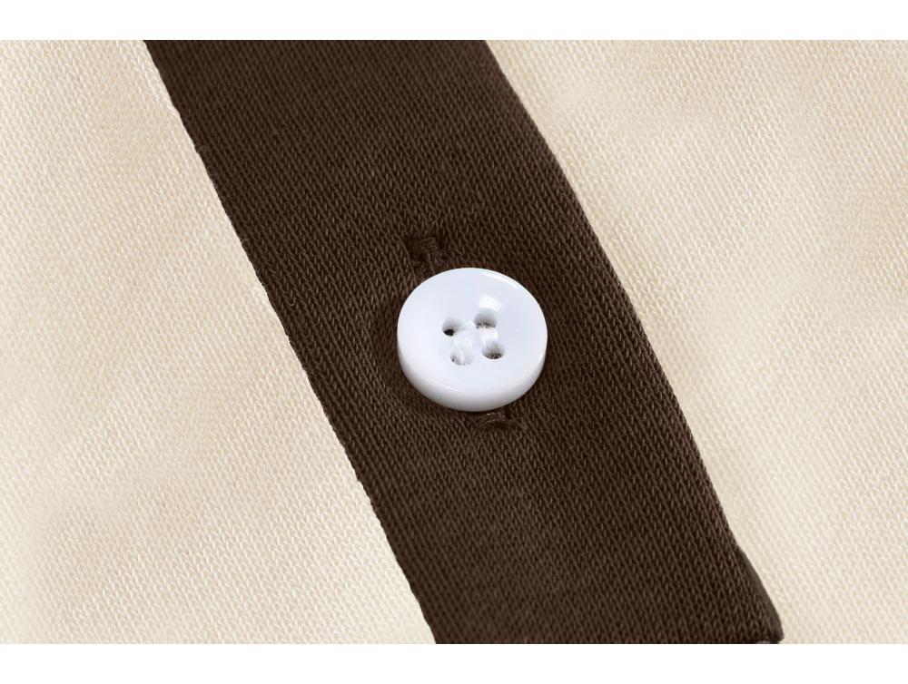 Plain Cotton Color-Block Polo Sweatshirt with Custom Logo, Turn-Down Collar, Loose Thin Fit for Autumn/Winter