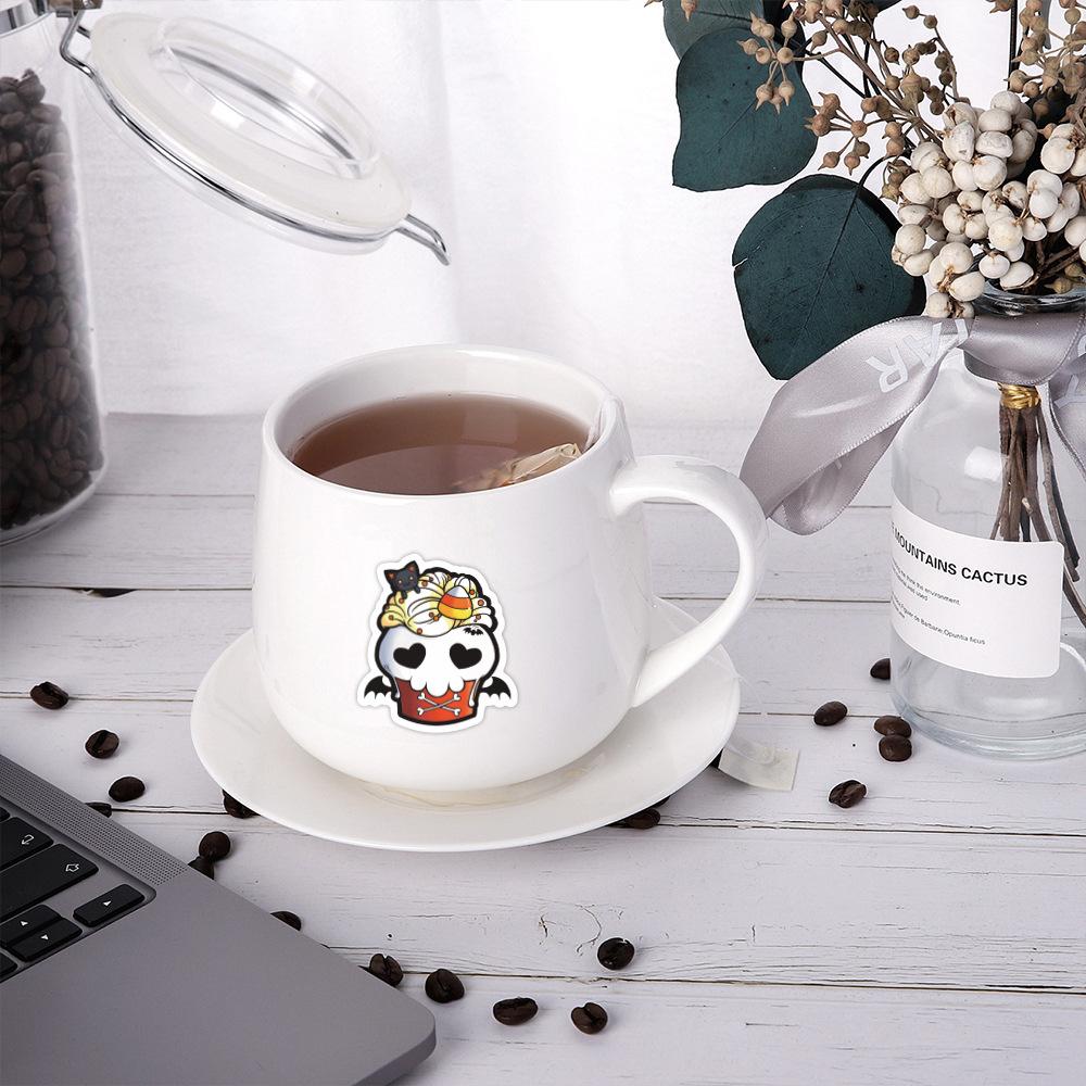 60 Cartoon Halloween Food Doodle Stickers Decorative Notebook Suitcase Guitar DIY Waterproof Stickers